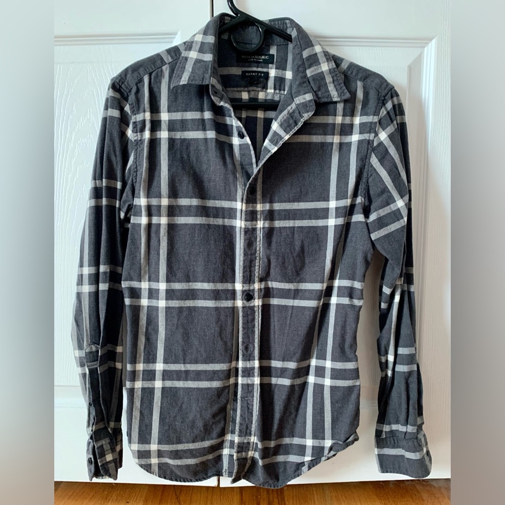 Grey and white BR casual shirt